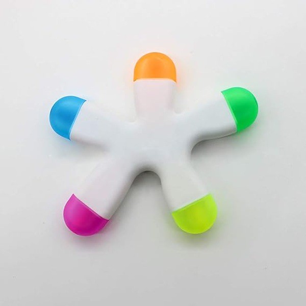 Highlighter u obliku morske zvijezde u pet boja